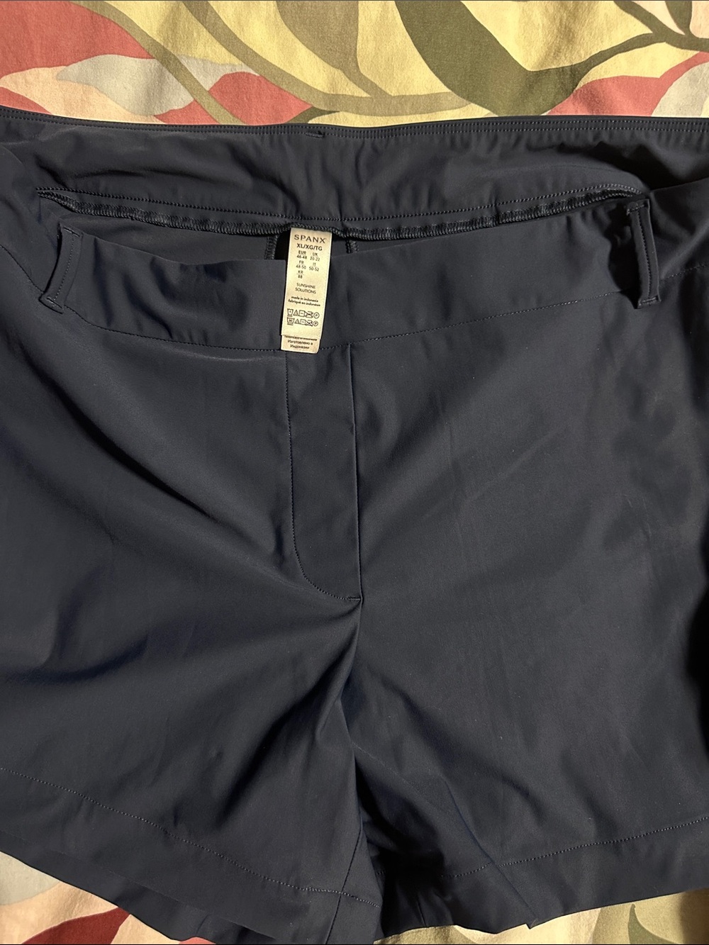 SPANX Dark Navy Pull-On Active Shorts